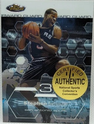 STEPHEN JACKSON 2002-03 Topps Finest National Sports Convention NSCC #1/1 Spurs - Image 1 of 2