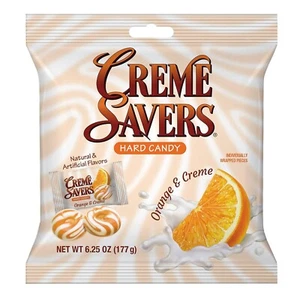 Creme Savers Orange and Creme Hard Candy | The Taste of Fresh Orange 6.25oz Bag - Picture 1 of 4