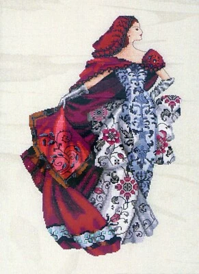 Red Kit Cross Stitch Chart, Fabric, Beads, Silk Floss Mirabilia Designs MD128 - Image 1 of 4