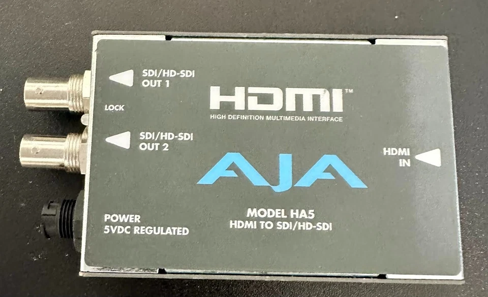 AJA - HA5 | HDMI to SDI/HD-SDI Converter w/power supply - Image 1 of 1