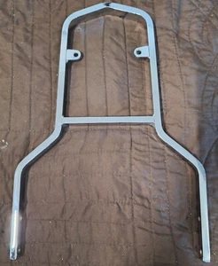 MOTORCYCLE SISSY BAR BACK REST BACKREST 14.5" H x 10" W SUZUKI HONDA YAMAHA - Picture 1 of 9