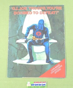 1986 GI Joe DOOMED TO DEFEAT insert Cobra Commander Officer Bludd mail away JTC - Picture 1 of 4