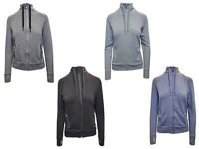 Ladies Ex Marks & Spencer Active Sportswear Zipup Blue  Hooded Jacket Gym M&s • 12.19€