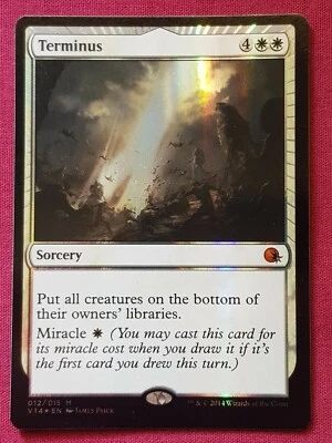 Magic The Gathering FROM THE VAULT ANNIHILATION FOIL TERMINUS white card MTG - Image 1 of 2