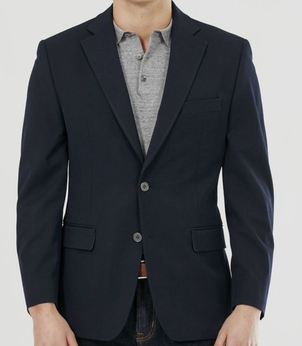 Giacca blazer tuta uomo Michael Kors blu vestibilità moderna elasticizzato taglia 42S $295