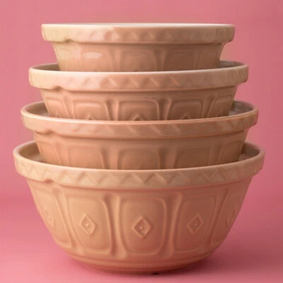 Tazón de mezcla Mason Cash tallas asst flores tazones para hornear rosa margarita