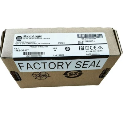 New AB 1762-OB32T Factory Sealed MicroLogix 32 Point D/O Module 1762OB32T 1PCS - Image 1 of 4