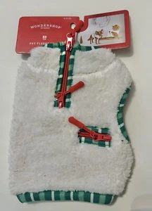 Fleece Haustier Weste Jacke - Weiß - XS - Wondershop™ Hund oder Katze. Sehr weich - Bild 1 von 4