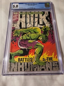 UNGLAUBLICHER HULK JÄHRLICH #1 CGC 5,0 VG/FINE MARVEL COMICS SILBER ALTER KLASSISCHES COVER - Bild 1 von 3
