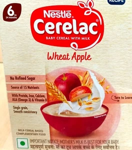 Nestlé Cerelac Baby Müsli mit Milch Weizen Apfel ab 6 Monate 350g Ex-07-26 fs - Bild 1 von 7