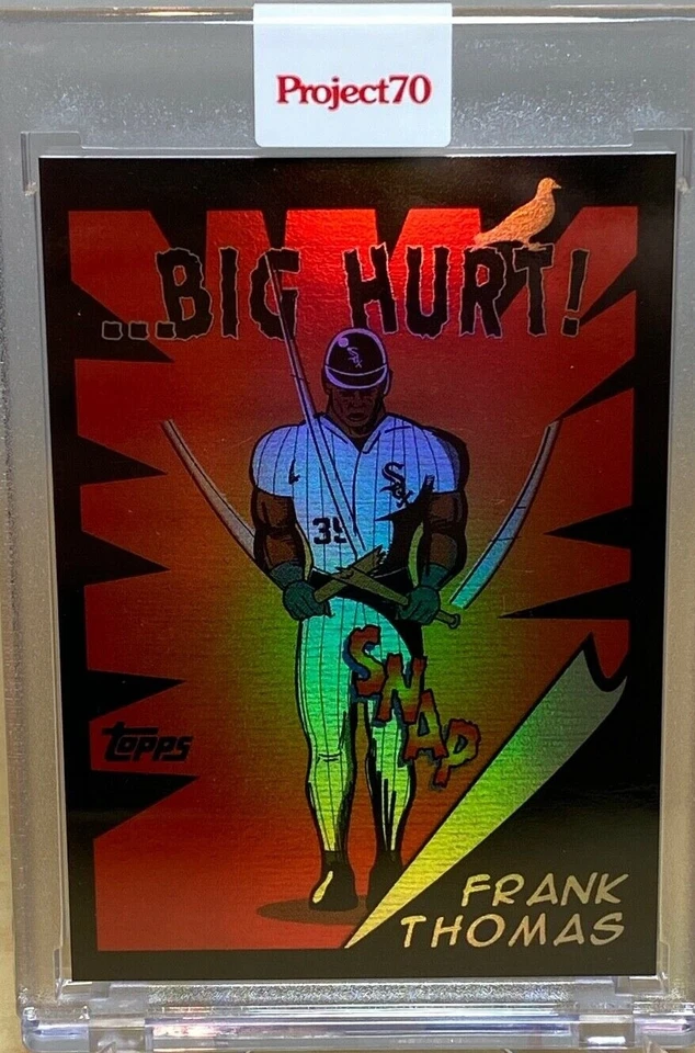 FRANK THOMAS x JEFF STAPLE RAINBOW FOIL 15/70 2021 TOPPS PROJECT 70  CARD #780 - Image 1 of 4