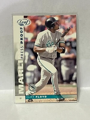 2002 Leaf Press Proofs Platinum #69 Cliff Floyd - Serial #'d/25 - Изображение 1 из 2