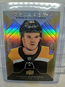 19-20 UD TRILOGY ROOKIE PREMIERES LEVEL 3 KARSON KUHLMAN /299