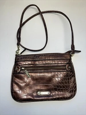 Bolso Bandolera ANNE KLEIN Marrón Estampado Caimán Foto 1 de 4