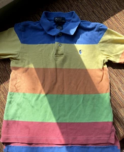 Vintage Polo Ralph Lauren Striped Rainbow Kids Boys Size 6 - Picture 1 of 5