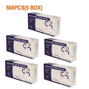 Nitrile Exam Glove,L,4mil Blue Disposable Gloves 500PCS,Multipurpose Working LAB - Picture 1 of 19