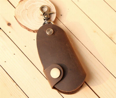  Handmade High Quality Snap Closure Leather Car Door Multifunction Key Case - Image 1 of 4