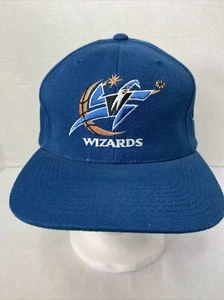 Vintage Sports Specialties Washington Wizards Plain Logo Snapback Hat Cap - Picture 1 of 21