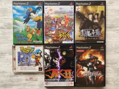SONY PS 1  & 2 Kaze no Klonoa & Jack and Daxter 1 2 & Shin Contra & Neo Contra - Image 1 of 4
