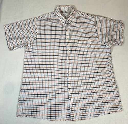 VANS Camicia Van Heu Uomo Oxford mezza manica a righe bianche abbottonate GRANDE 17 1 2