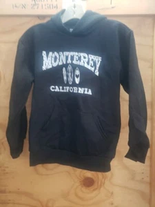 Hill black Monterey California pull over hooded long sleeve sweater sz Xl - Picture 1 of 5