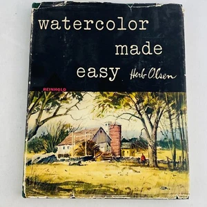 Vintage Watercolor Made Easy Herb Olsen Hardcover Dust Jacket Reinhold - Picture 1 of 5