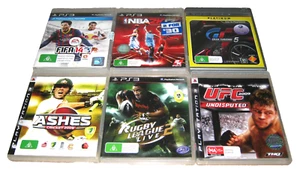 6 x PS3 Sports Game Lot - Cricket + NBA + FIFA + UFC + Rugby + Gran Turismo VGC - Picture 1 of 1
