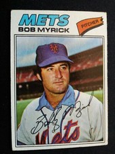 1977 Topps Baseball Card # 627 Bob Myrick - New York Mets