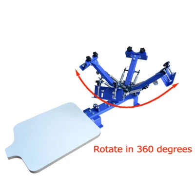 Máquina de serigrafía 4 colores 1 estación prensa de seda camisa impresora hágalo usted mismo impresora Foto 1 de 4