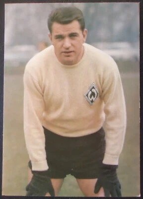 1258 Günter Bernard Werder Bremen 1966 Bergmann Aral Sammelbild - Bild 1 von 2