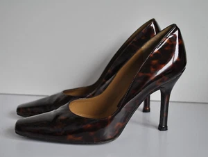 Braune Lackleder Damen Designer High Heels Gr. 3,5 (36,5) Russell & Bromley - Bild 1 von 6