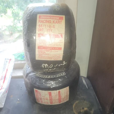 ГОНОЧНЫЕ ШИНЫ GO KART NOS BRIDGEGESTONE 55/110-5 YEY ВИНТАЖНАЯ ДЕТАЛЬ ДЛЯ ТЕЛЕЖКИ X2 - Изображение 1 из 4