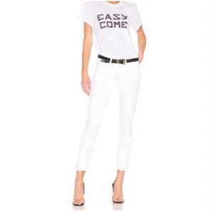 Revolve Hudson Colette White Midrise Skinny Jeans - Size 26 - Picture 1 of 9