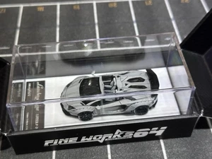 Fine Works 1/64 Lamborghini LBWK LP-700 Battle Ash Grey Limited Resin - Picture 1 of 4
