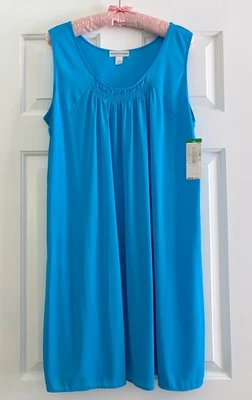 NWT, MISS ELAINE Blue Gown, Size Large - Image 1 of 4