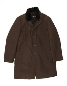 ALLEGRI Mens Overcoat UK 40 Large Brown CR63 - Picture 1 of 3