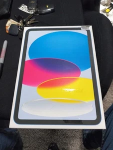 New Apple iPad 10.9-inch 10th Generation 64GB Blue Wi-Fi A2696 Demo AS IS - Afbeelding 1 van 3