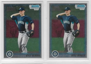 Lote KYLE SEAGER (2) 2010 1er Bowman Chrome Prospects. Marineros. NR-COMO NUEVO. - Imagen 1 de 2