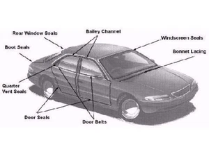 Front Door Seal for Mazda 808 Sedan/Wagon - Right - Picture 1 of 1