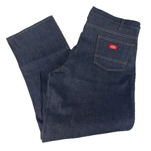 Jeans Dickies uomo 42x32 blu scuro denim cotone vestibilità regolare gamba dritta - Foto 1 di 9