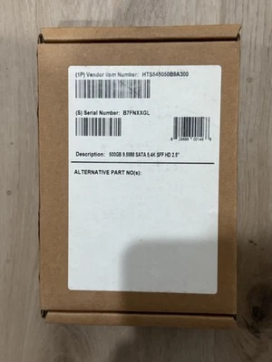 Hitachi 5K500.B HTS545050B9A300 500GB Internal 5400RPM 2.5" SATA Hard Driv - Image 1 of 2