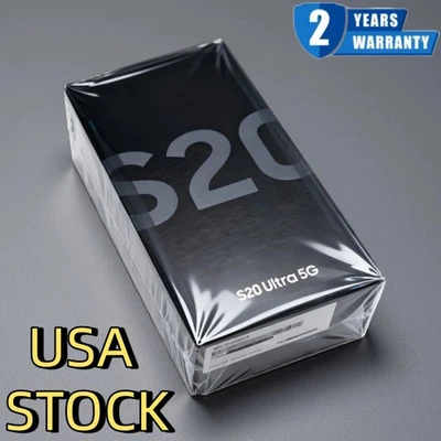 NUEVO SELLADO Samsung Galaxy S20 Ultra 5G SM-G988U1 128 GB Desbloqueado de fábrica Stock en EE. UU. Foto 1 de 4