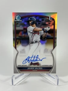 2023 Bowman Chrome 1st Javier Valdes #CPA-JVS Refractor Auto /499 - Picture 1 of 2
