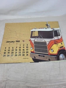 1981 Mack Truck Calander Sheets - Picture 1 of 12