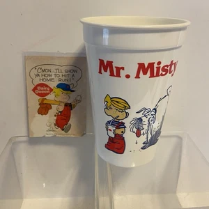 VTG DQ Dairy Queen Dennis The Menace Ruff Mr. Misty Plastic Drinking Cup Sticker - Picture 1 of 10