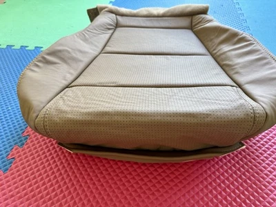 Se adapta a la parte inferior del conductor Acura MDX 2001-2006 cubierta de asiento de cuero perforado sillín bronceado Foto 1 de 4