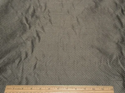 Dark Olive Taffeta Dots  Jacquard 100% Silk Fabric, 54"W, By the Yard (JD-401H) - Image 1 of 4
