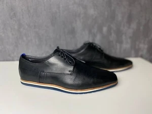 Hugo Boss Men’s Black Leather Dress Shoes EU 41 / US 8 – Excellent Condition! - Picture 1 of 7