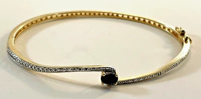 Pulsera con bisagras superpuestas de oro de ley Ross Simons Foto 1 de 4