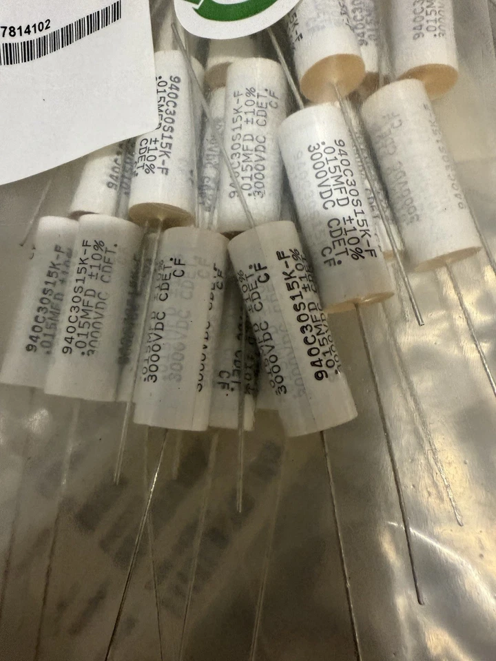 Cornell Dubilier Power Film Capacitor 940C30S15K-F NEW QTY 300 PCS - Image 1 of 4